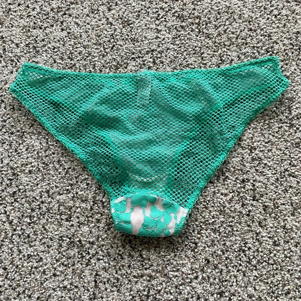 Victoria's Secret Green Lace Embroidered Bra & Bikini Set - Women Intimates - Picture 3 of 7
